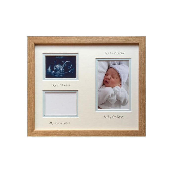 Baby boy 2 scans frame 12 x 10 - Portrait