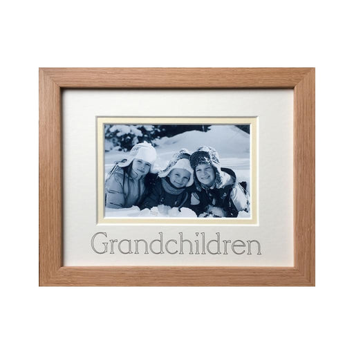 Grandchildren Photograph Frame, Lightwood | Azana Photo Frames