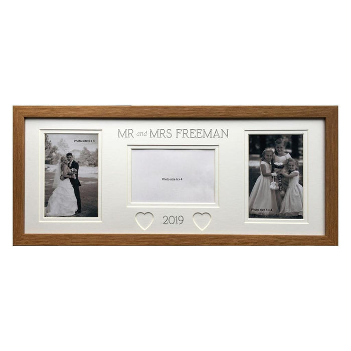 Mr & Mrs Collage Personalised Picture Frame