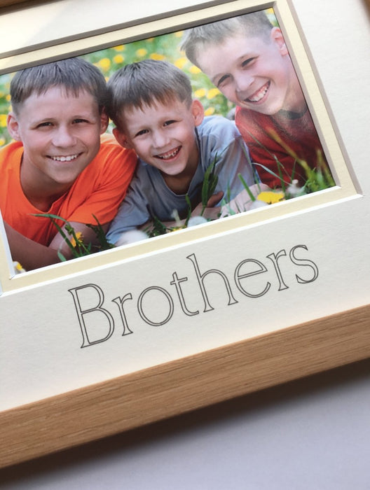 Brothers Frame 9 x 7 Beech