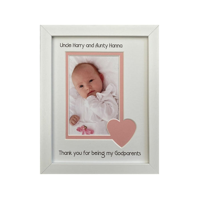 Thank you Godparents White Picture Frame