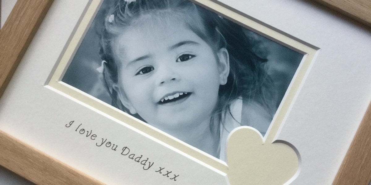 A Girls First Valentine is Her Daddy - Azana Photo Frames