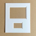 12x10 Picture Mount - 2 Apertures for Print 8x6
