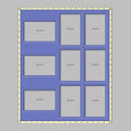 Picture layout demo of 9 apertures in vaious sizes - Azana
