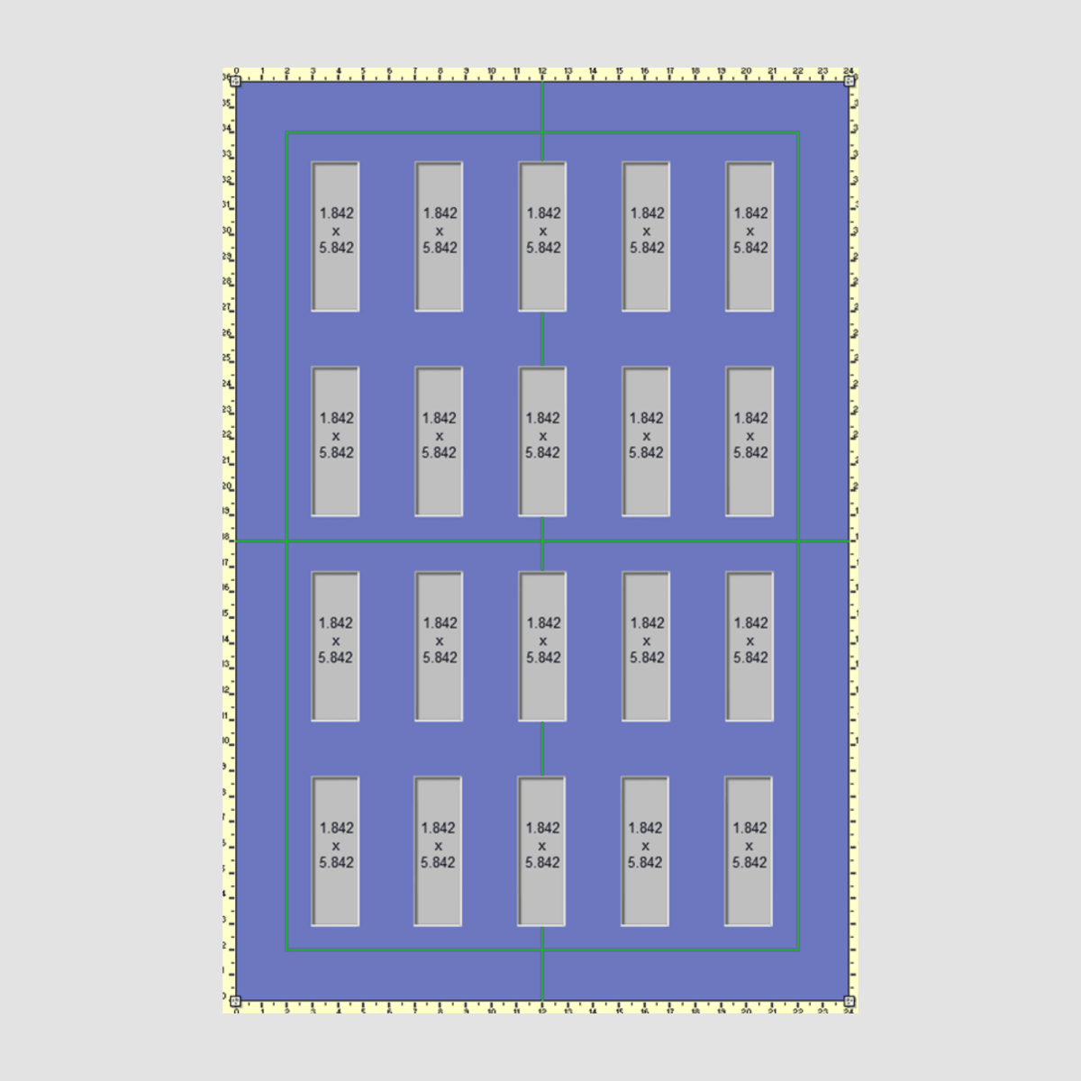 36 x 24 Single Mount - 20 Apertures (RT)