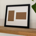 Black Frame Double Aperture for Two Prints