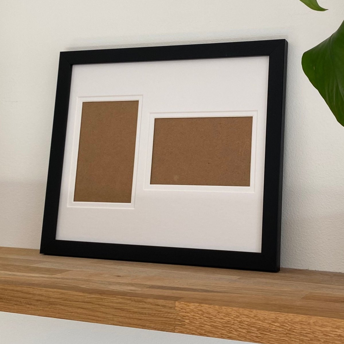 Black Frame Double Aperture for Two Prints