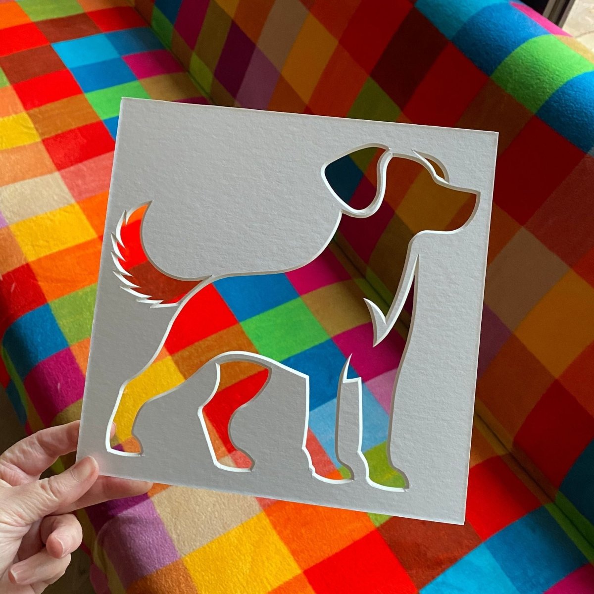 Dog Silouette Mount 200x200mm