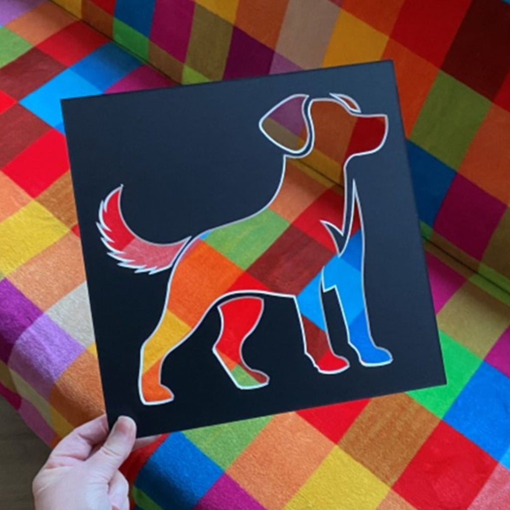 Dog Silouette Mount 200x200mm