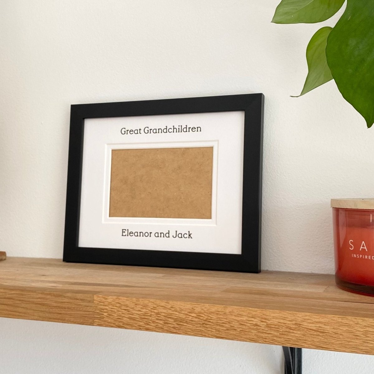 Great Grandchildren Black Frame, 1-Aperture, lifeshot within home decor