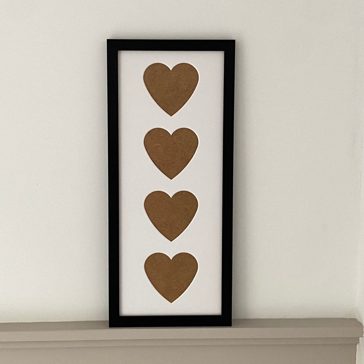 Black, 4 Hearts Picture Frame - Azana Photo Frames