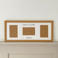 Light brown Engagement picture Frame on cool bean shelf against a white wall - Azana Photo Frames