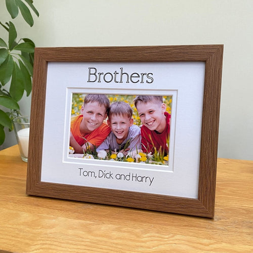 Brothers Picture Frame, Landscape Print 6x4