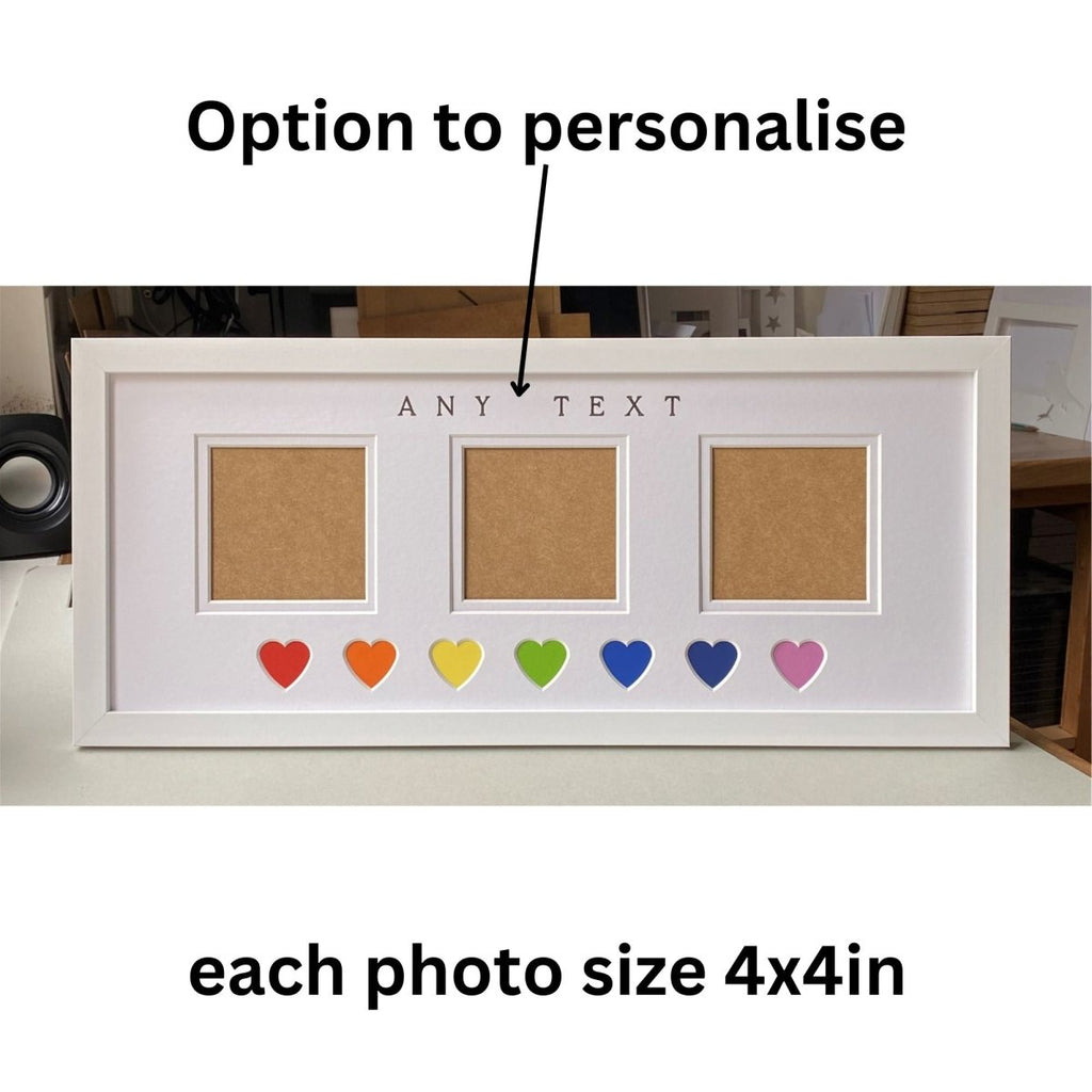 Rainbow Heart Picture Frame Landscape