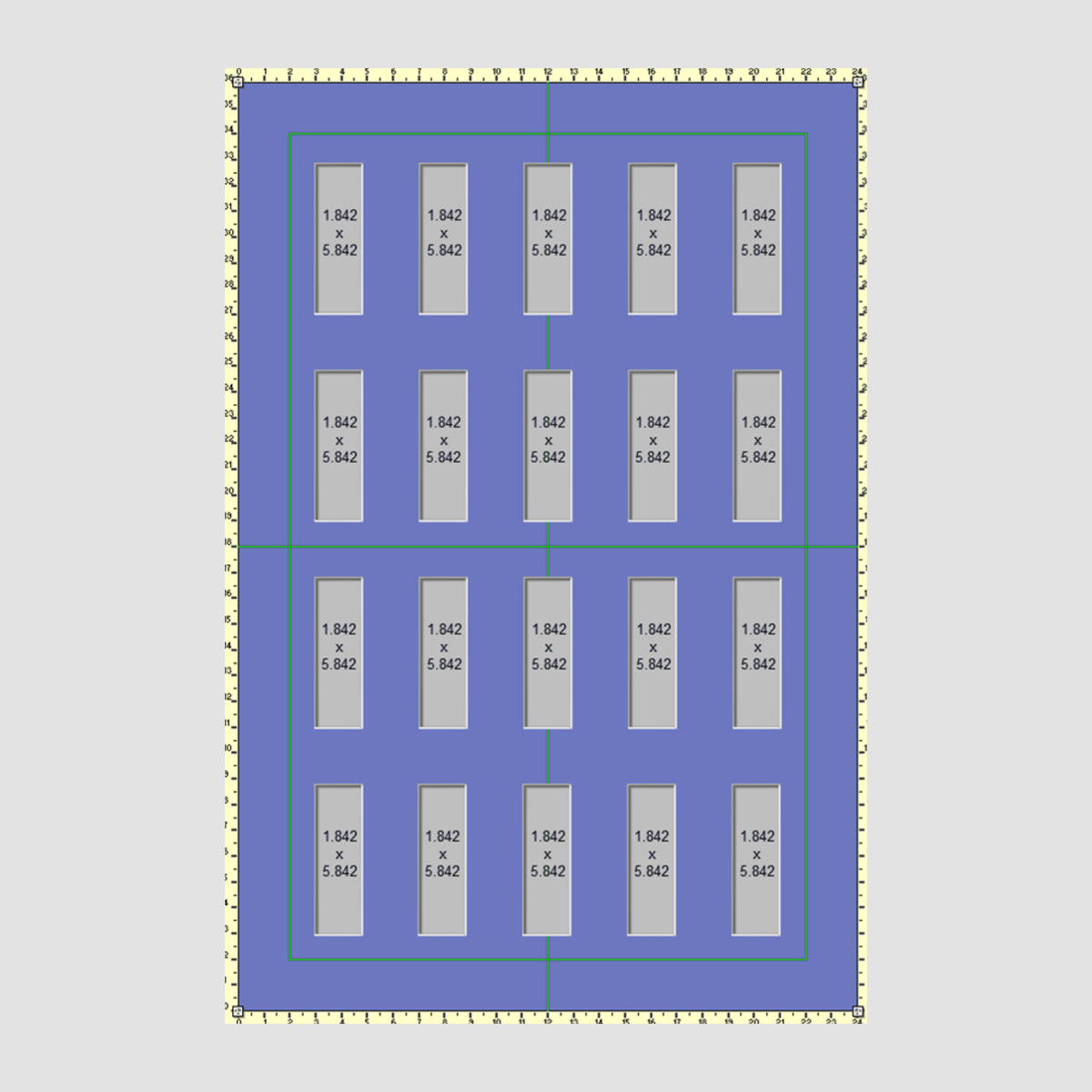 36 x 24 Single Mount - 20 Apertures (RT)