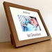 Freestanding 1st Grandson Brown picture frame on the shelf 