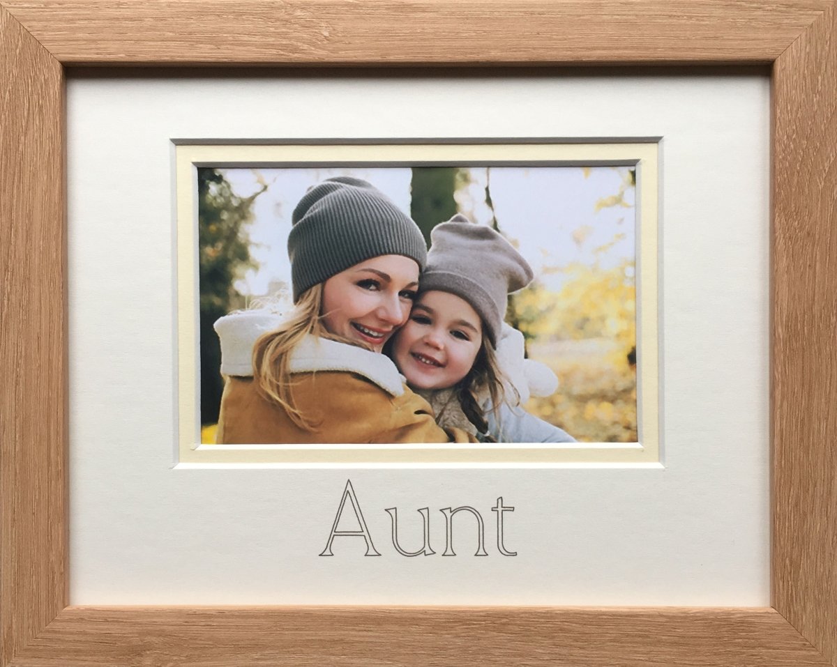 Light brown landscape Aunt Picture Frame