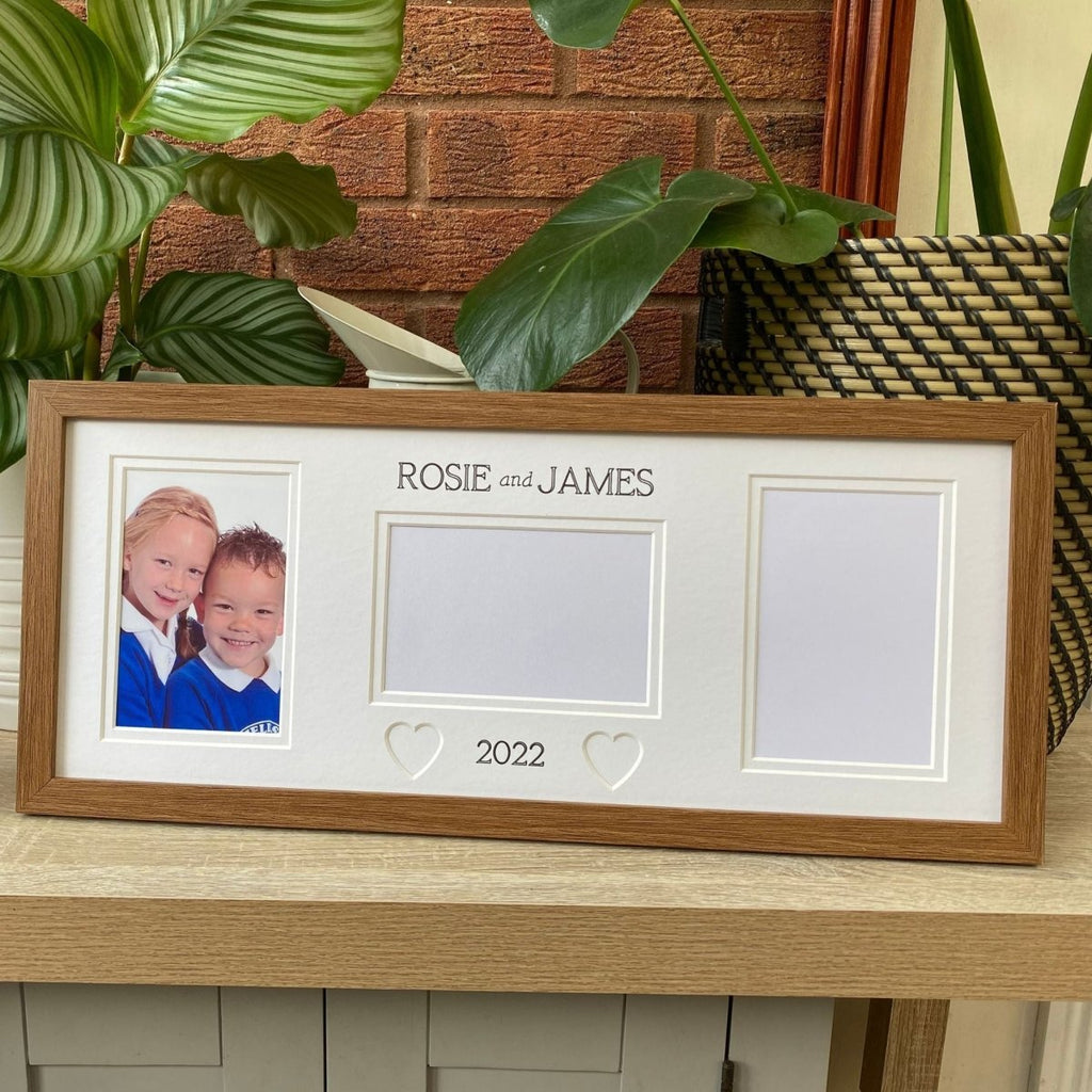 Back To School Multi Picture Frame, Dark Brown - Azana Photo Frames
