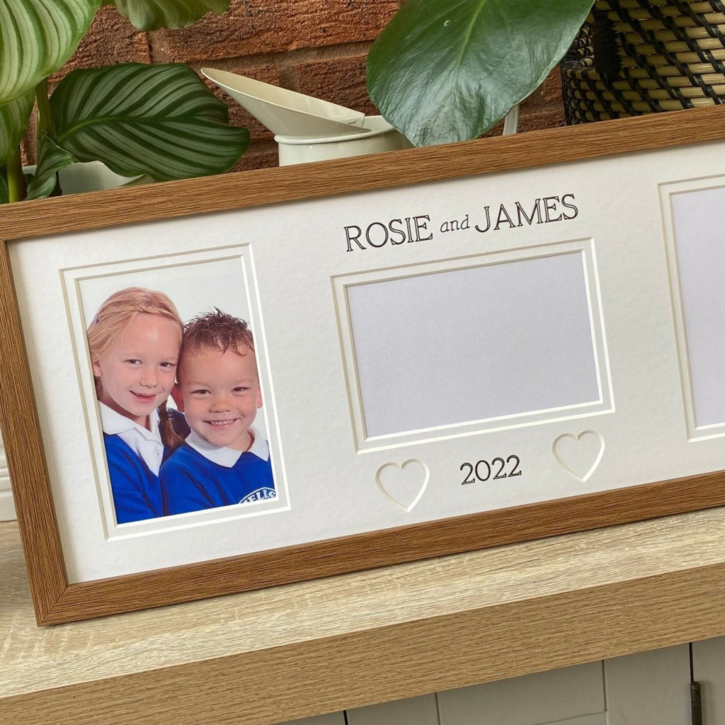 Back To School Multi Picture Frame, Dark Brown - Azana Photo Frames