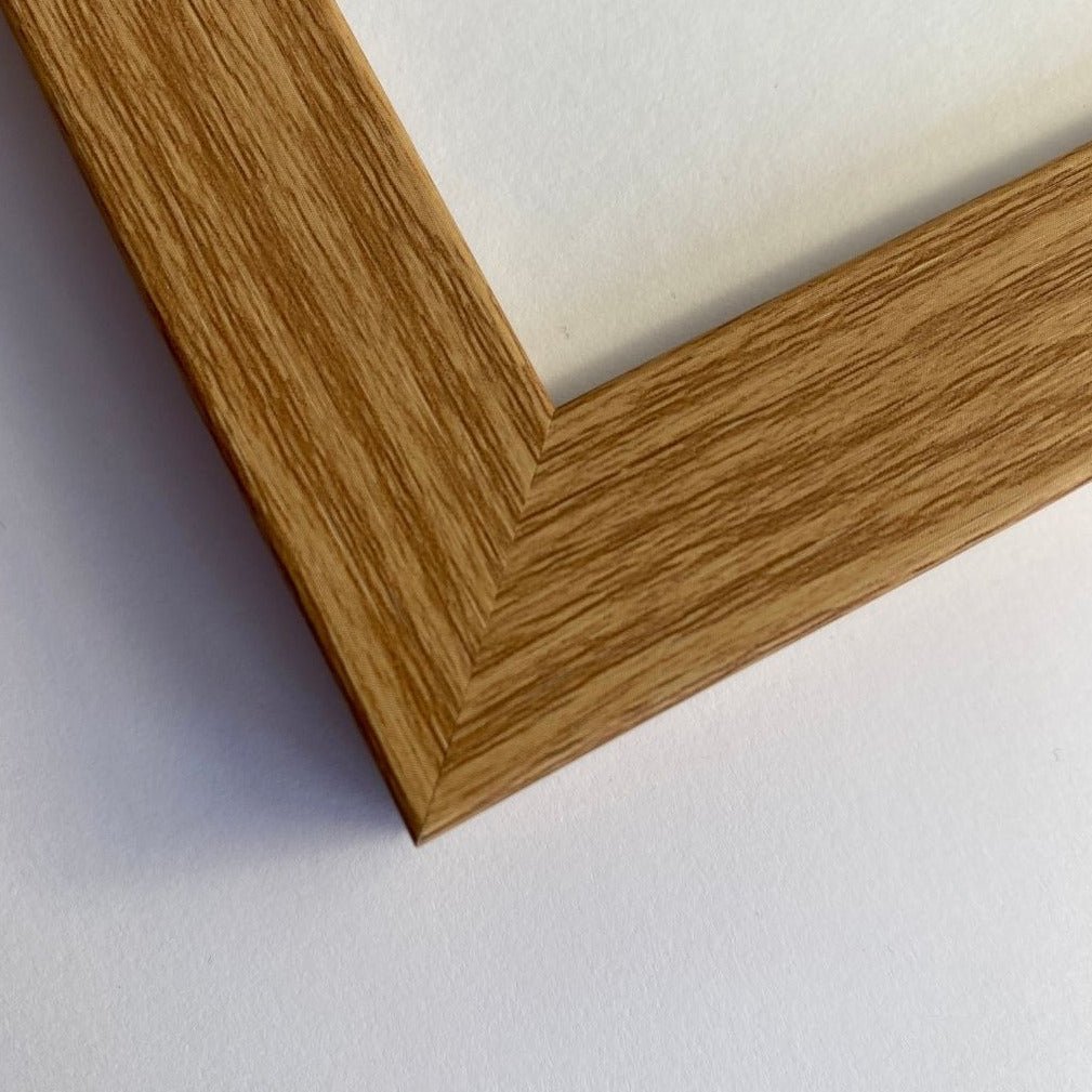 Light brown wood-grain effect moulded