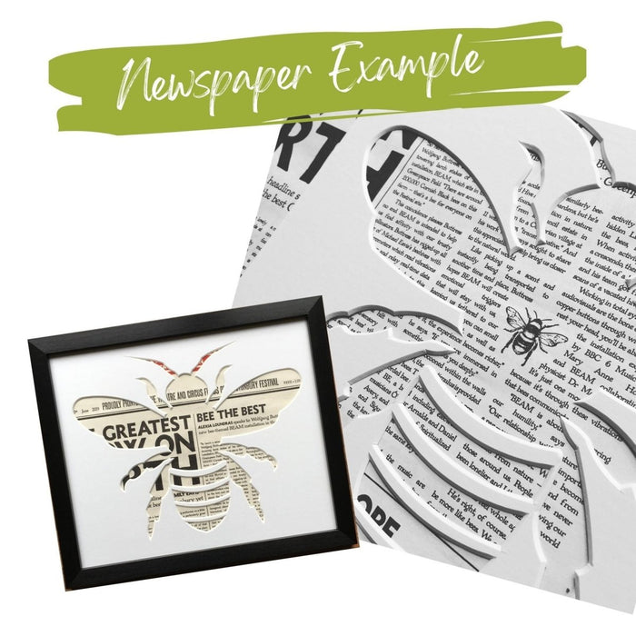 Bee Silhouette Picture - Newspaper Backing Material example