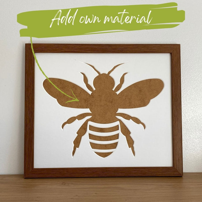 Add own material - Bee Silhouette Picture Frame