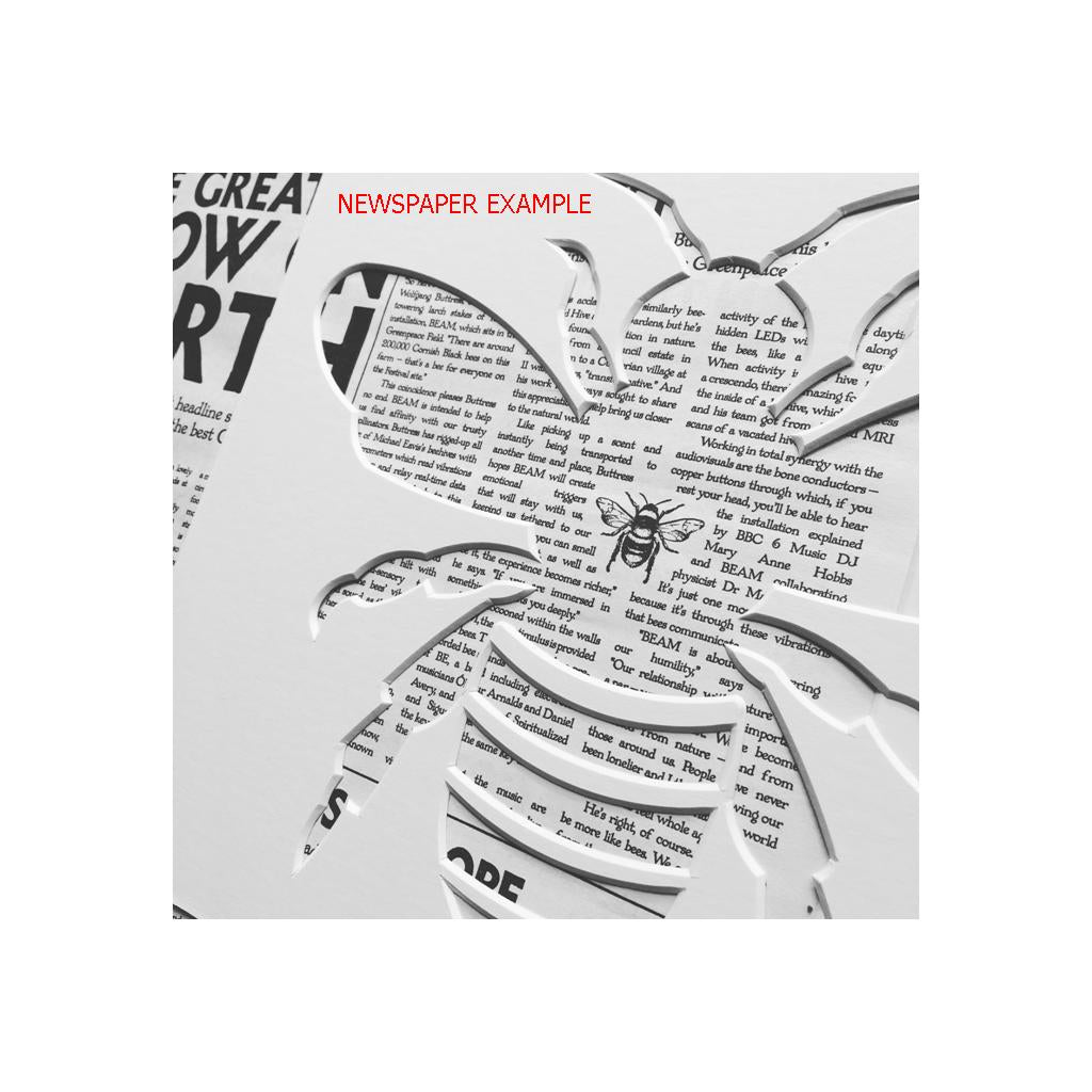 Bee Silhouette Picture Mount