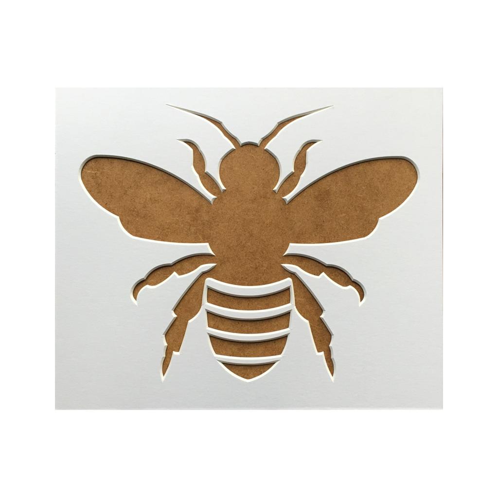 Bee Silhouette Picture Mount