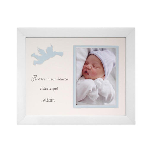 Boy Forever in our Hearts Baby Loss Frame 9 x 7 White - Azana Photo Frames