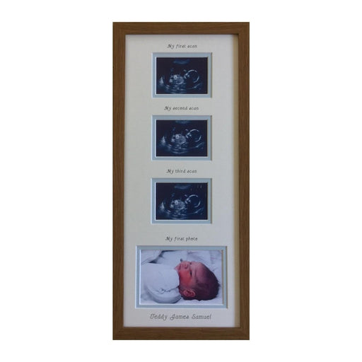 Baby Scan Photo Frame - Classic Dark Oak