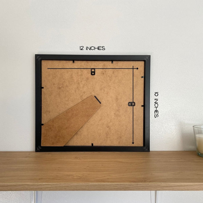 Black picture frame on shelf - Azana Photo Frames