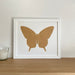 White silhouette frame, large butterfly - Azana Photo Frames