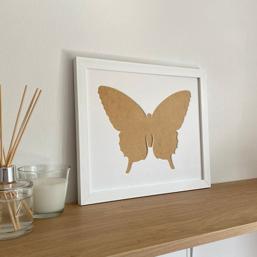 White picture frame butterfly silhouette - Azana Photo Frames