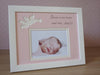 Baby girl memorial photo frame 9 x 7