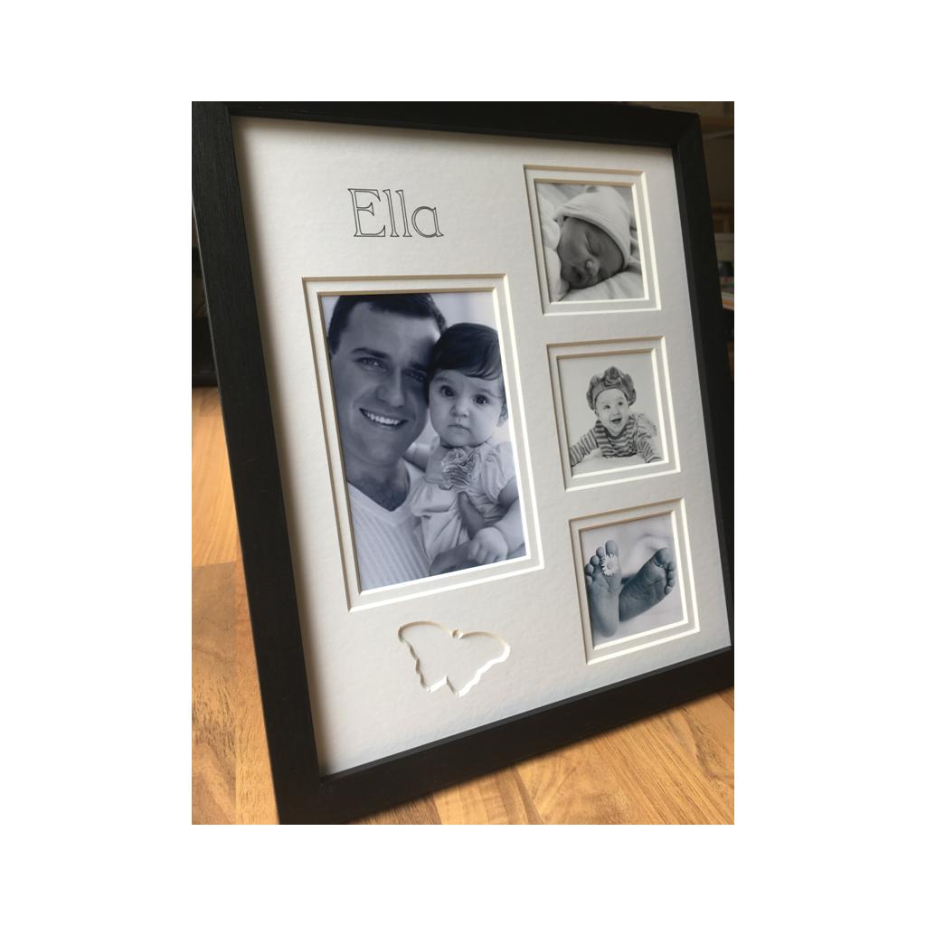 Butterfly Multi Picture Frame - Black