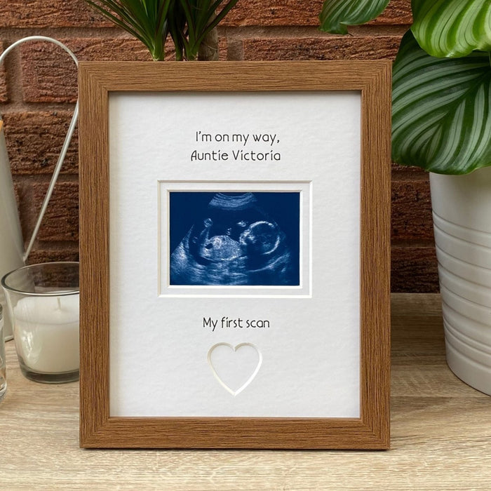 Custom First Scan Picture Frame, Brown - Azana Photo Frames