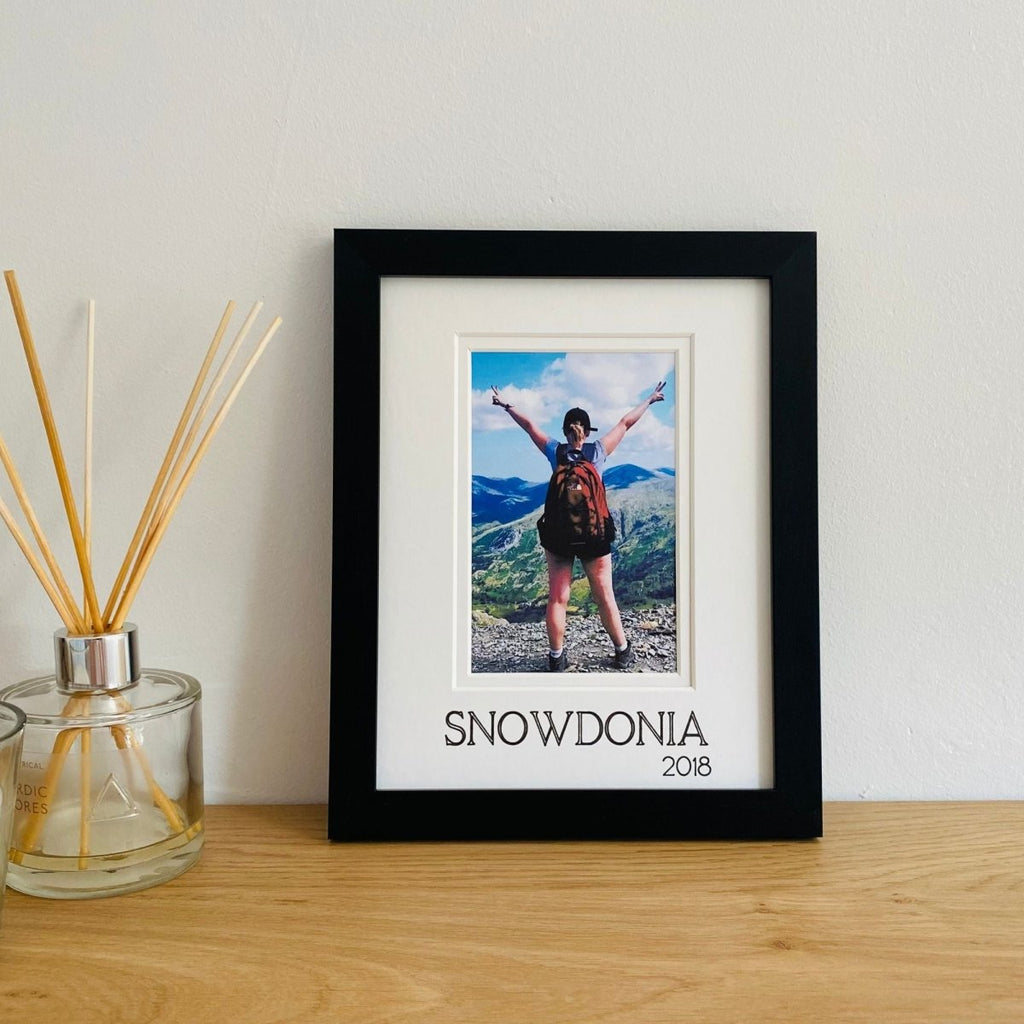 Adventure Photo Frame, Black