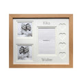 Customised Name Love Heart Photo Frame 12 x 10 Beech - Azana Photo Frames