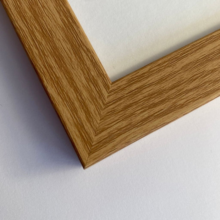 Light brown, wood-grain effect frame - Azana Photo Frames
