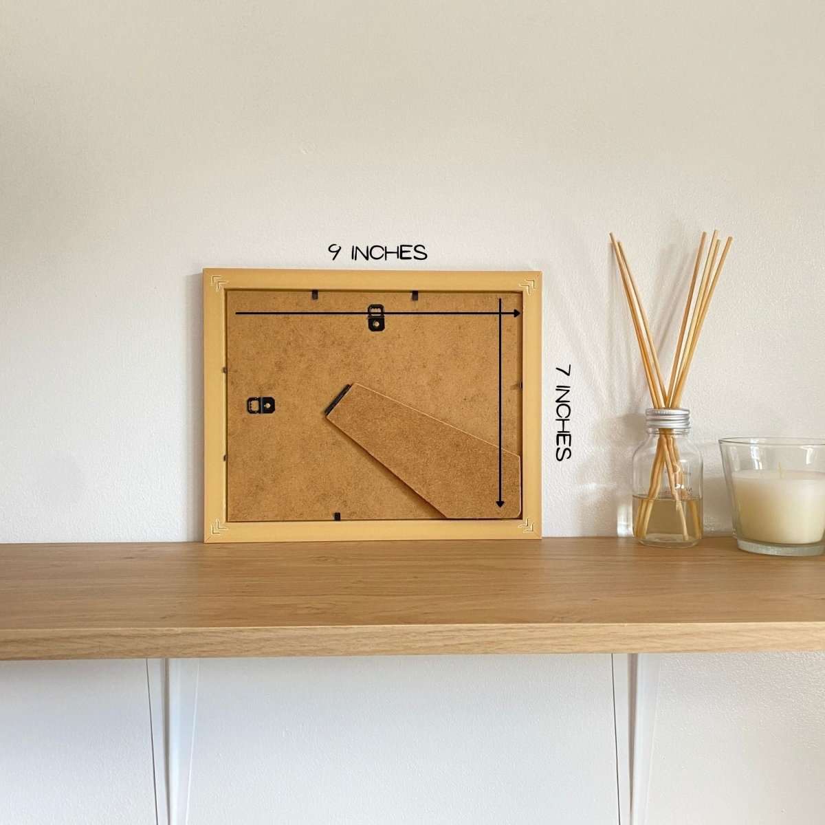 Dimensions of  a frame, 9 x 7 in - Azana Photo Frames