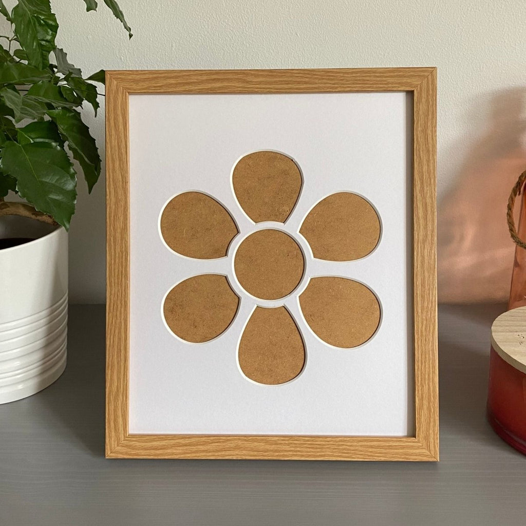 Daisy Silhouette Picture Frame, Light Brown - Azana Photo Frames