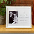 Father of the Bride Walk Picture Frame, White
