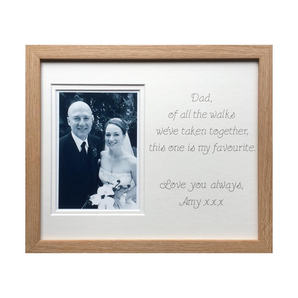 Father of the Bride Of All The Walks of Life Photo Frame - Azana Photo Frames