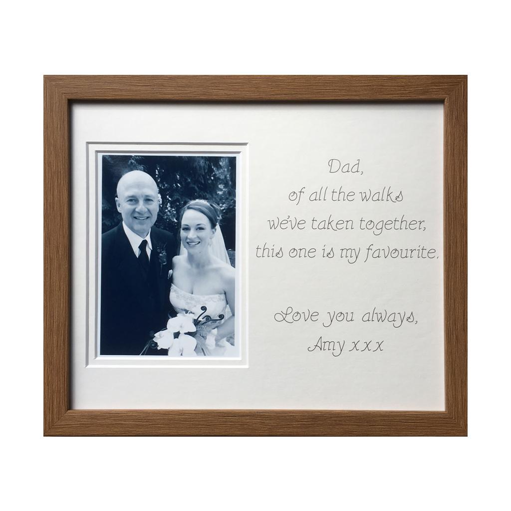 Father of the Bride Of All The Walks of Life Photo Frame - Azana Photo Frames