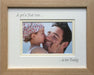 A Girls First Love is her Daddy Photo Frame - Landscape, Beech