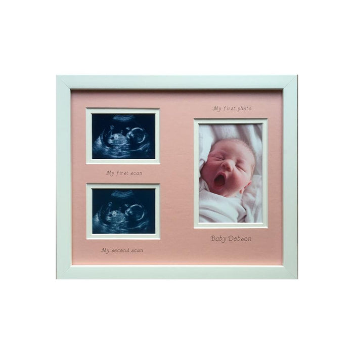 Baby Double Scan and First Photo Frame 12 x 10 Portrait