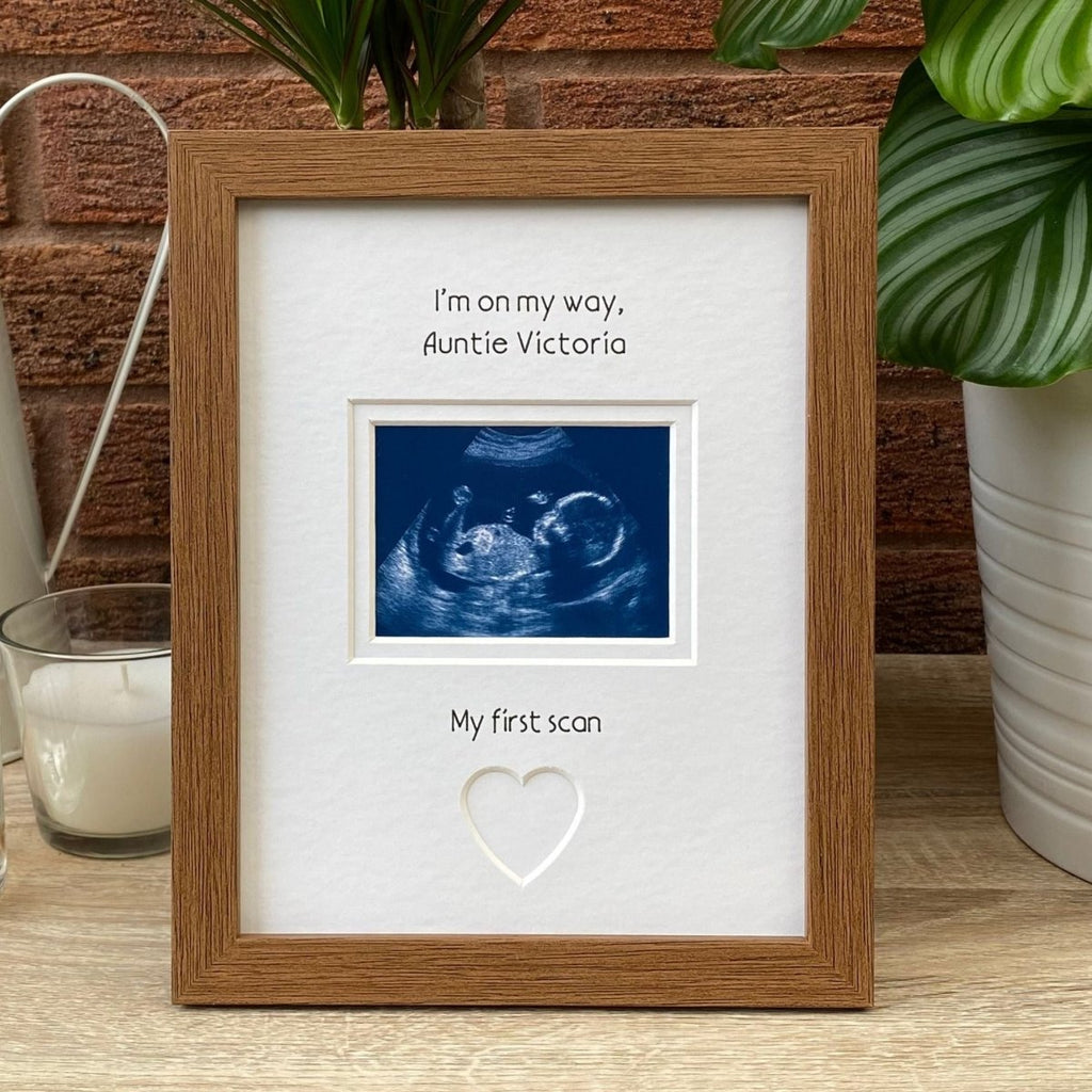 Auntie To Be, first baby scan frame