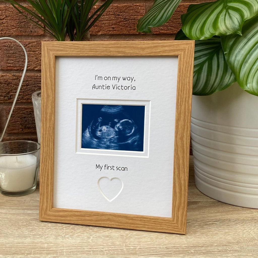 Going to Be Auntie, Scan Picture Frame, Light brown - Azana Photo Frames