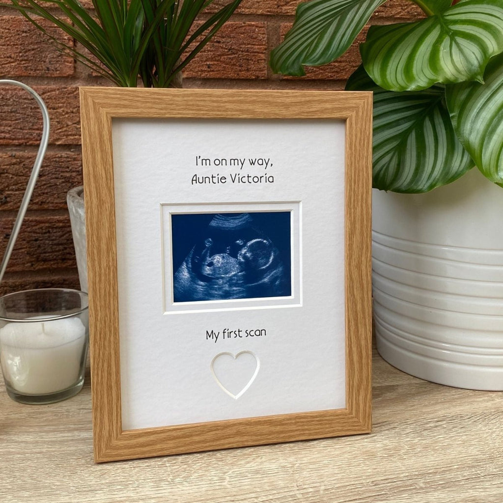 Going to Be Auntie, Scan Picture Frame, Light brown - Azana Photo Frames