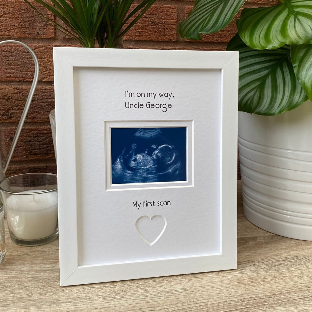 Going to Be Uncle Scan Picture Frame, White - Azana Photo Frames